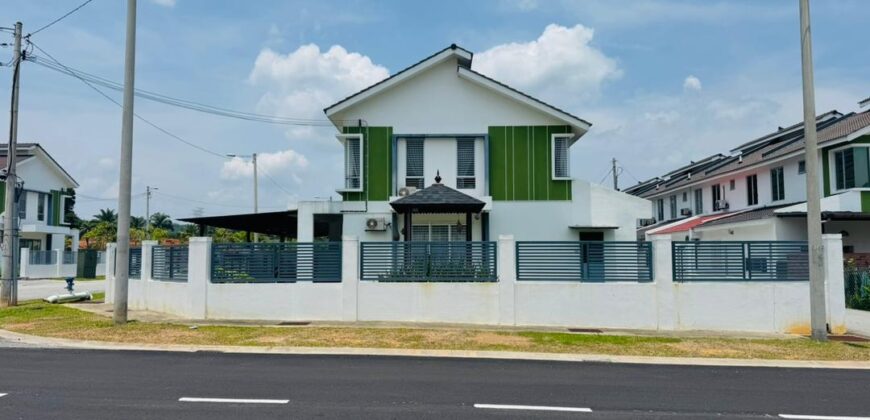 RUMAH CANTIK TERES 2 TINGKAT CORNER LOT SERBA LENGKAP (ADA VIDEO)